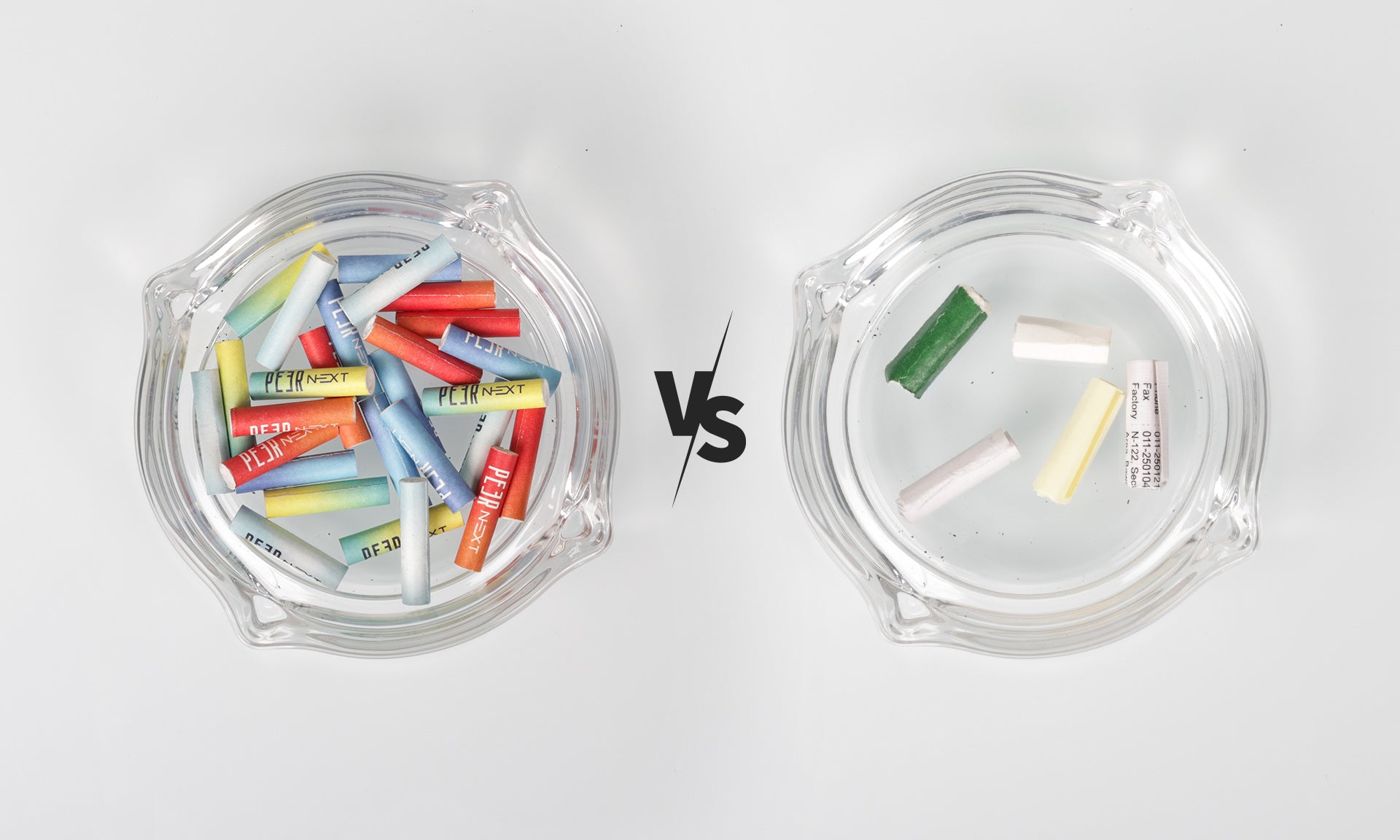 Activated charcoal smoking filters for joints in comparison with standard carboard roaches