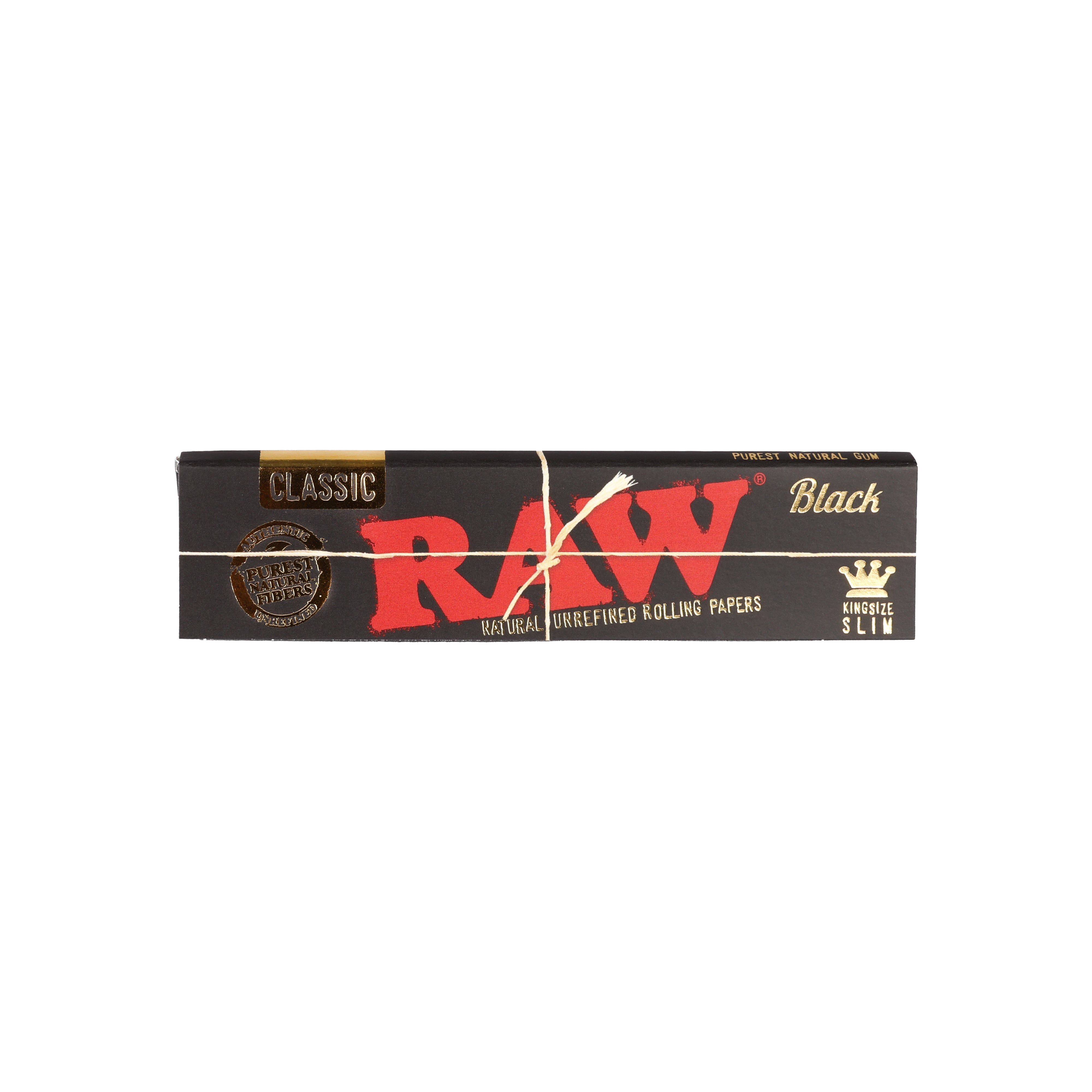 RAW Black Classic Rolling Paper, 1 pack, 32 leaves, King size