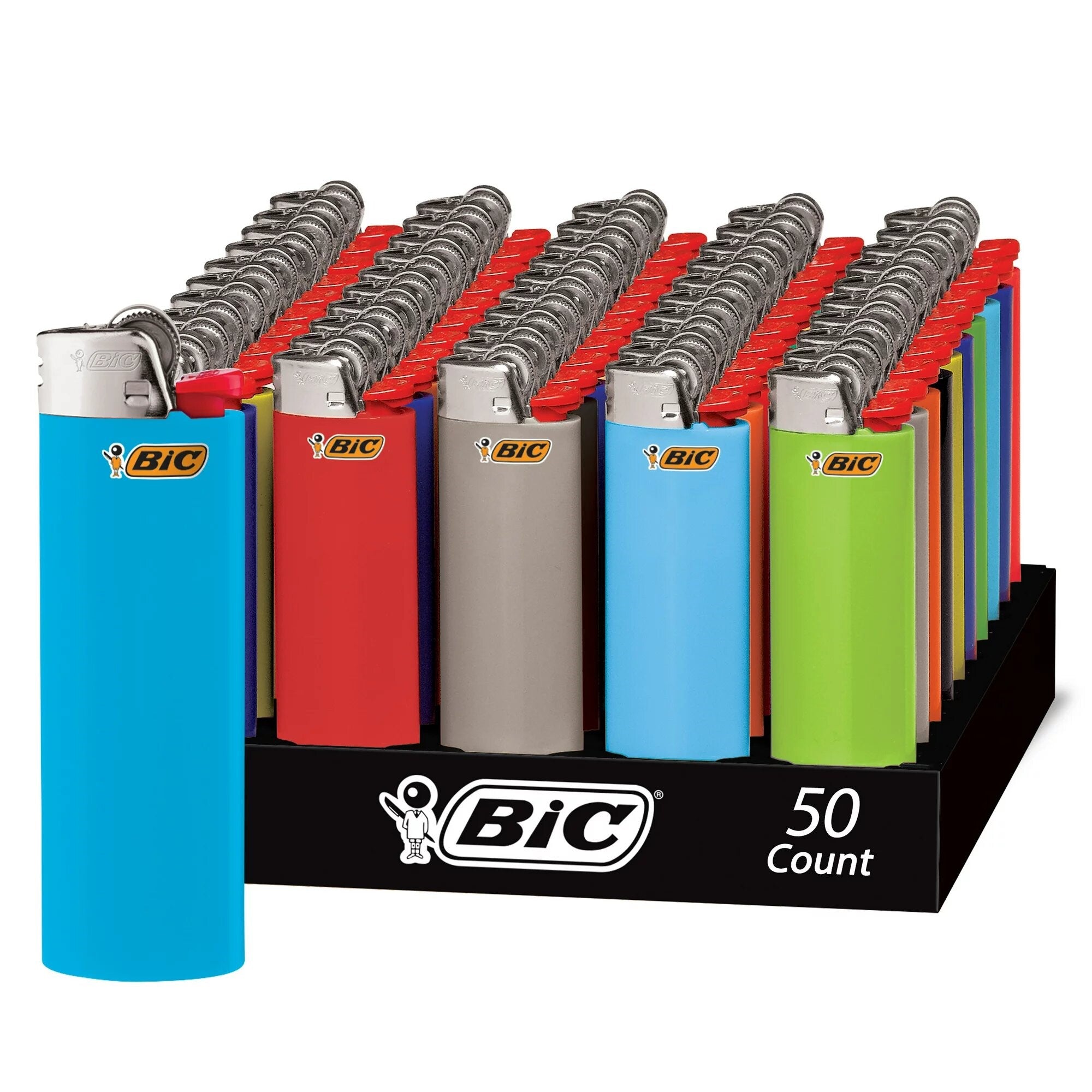 BIC Maxi J6 Pocket Lighters in India, Wholesale tray of 50 lighters