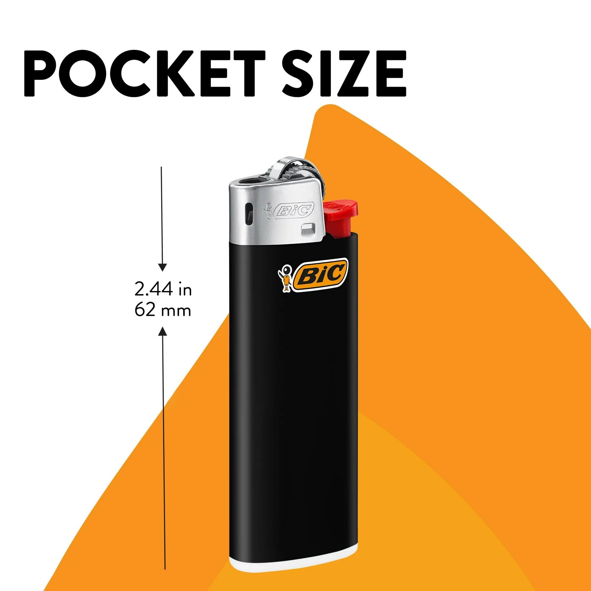 Uniquely shaped to perfectly fit one's hands, BiC Lighters