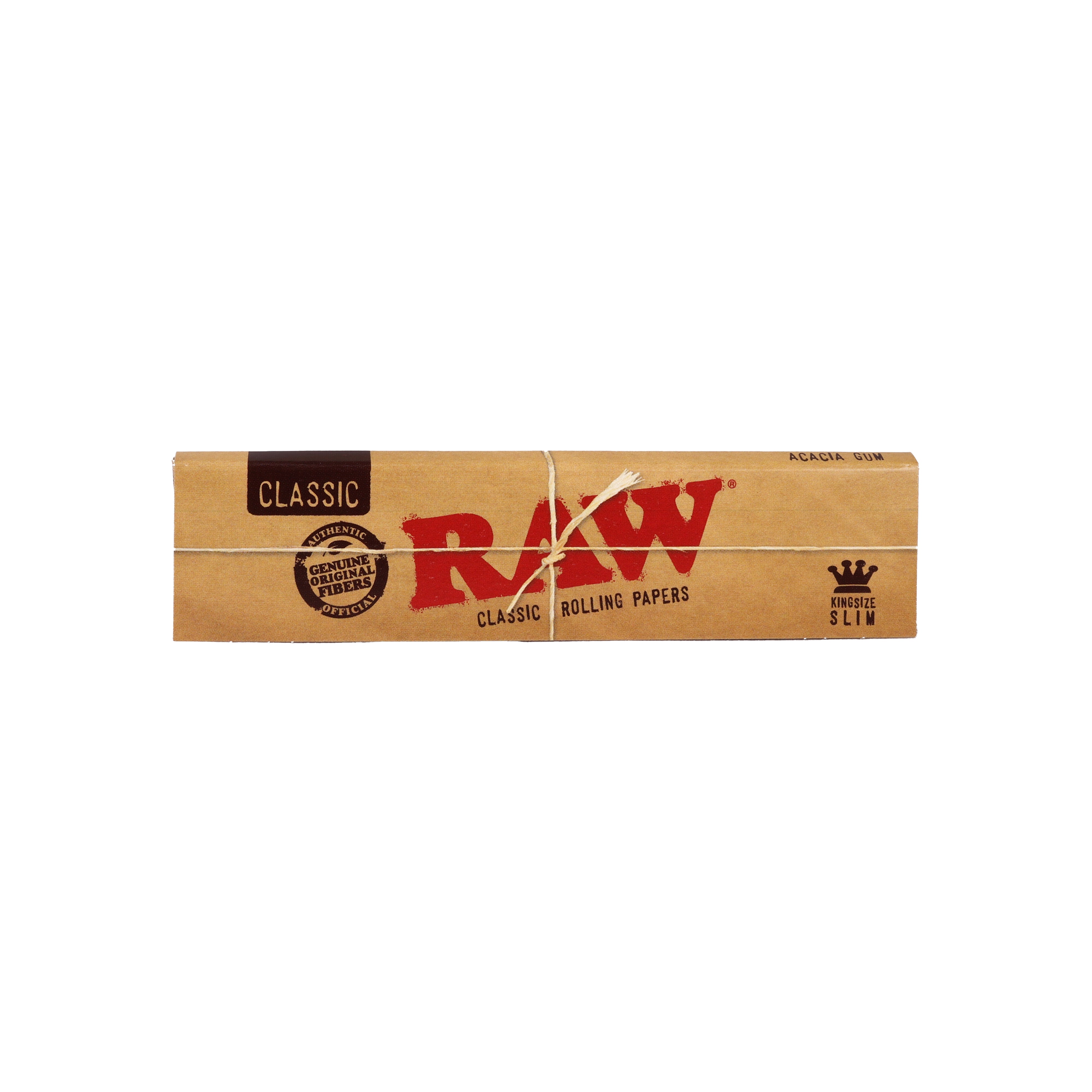RAW Brown Classic Rolling Paper, 1 pack, 32 leaves, King size